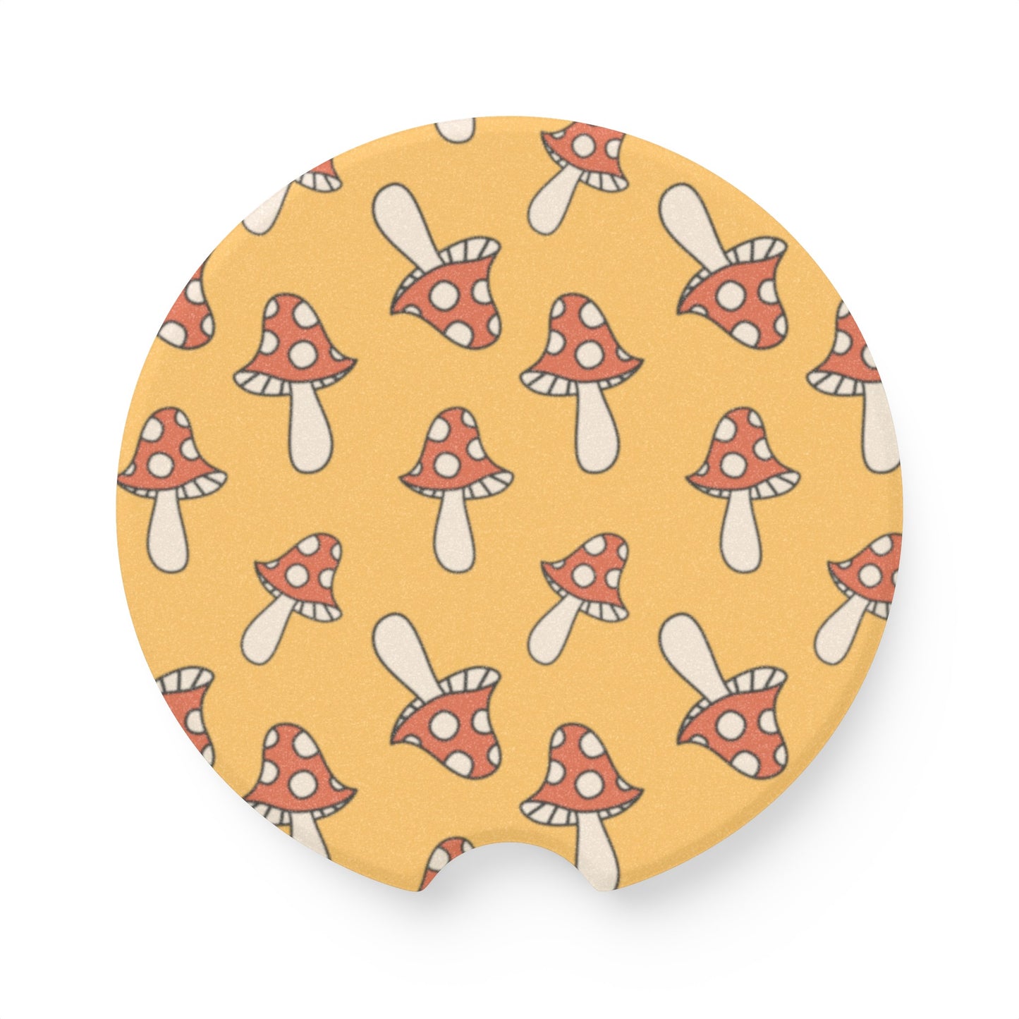 Groovy Mushroom Car Coasters