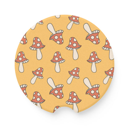 Groovy Mushroom Car Coasters