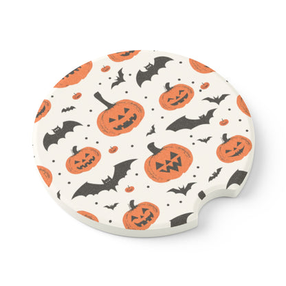 Bats and Pumpkins Car Coasters