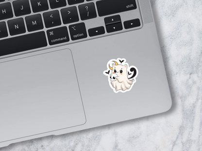 Ghost Kitty Sticker