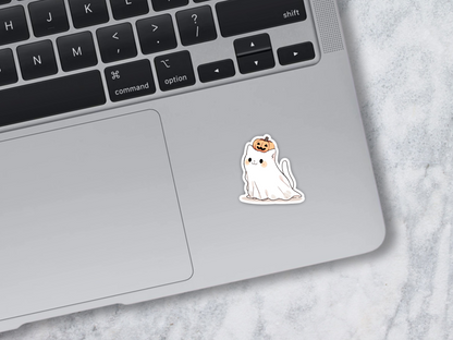 Ghost Kitty Sticker