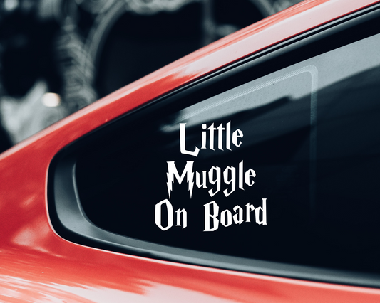 Little Muggle On Board Decal