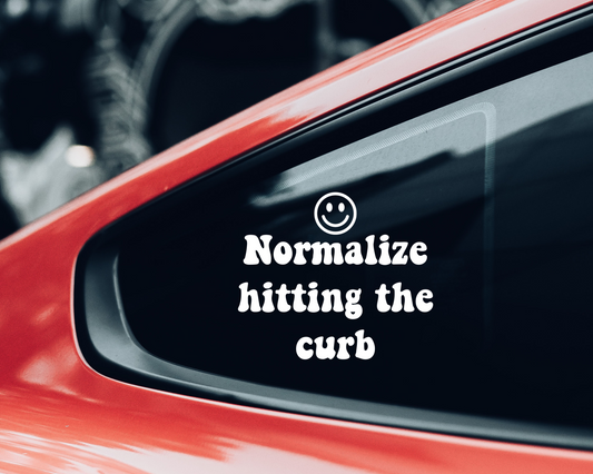 Normalize Hitting The Curb Decal