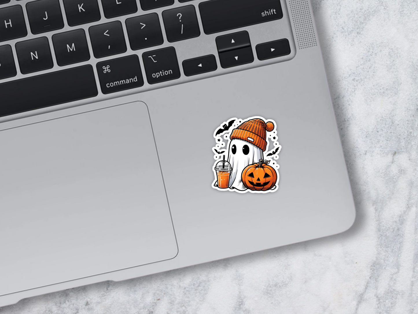 Retro Iced Coffee Ghost Sticker (Copy)