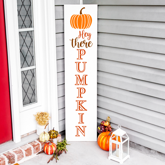 Hey There Pumpkin Front Porch Decal
