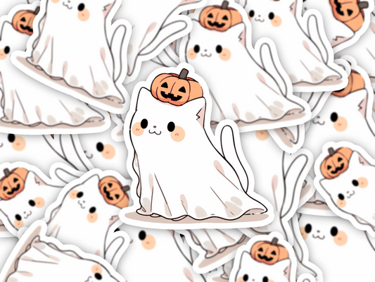 Ghost Kitty Sticker