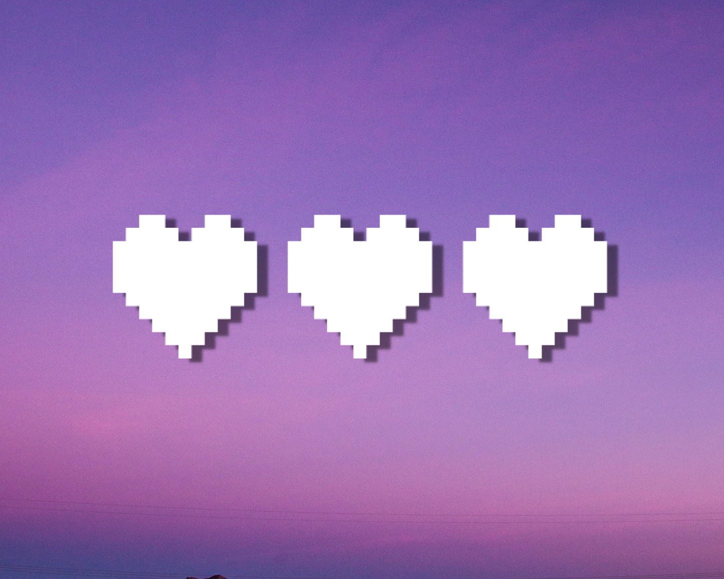 Pixelated Hearts Decal