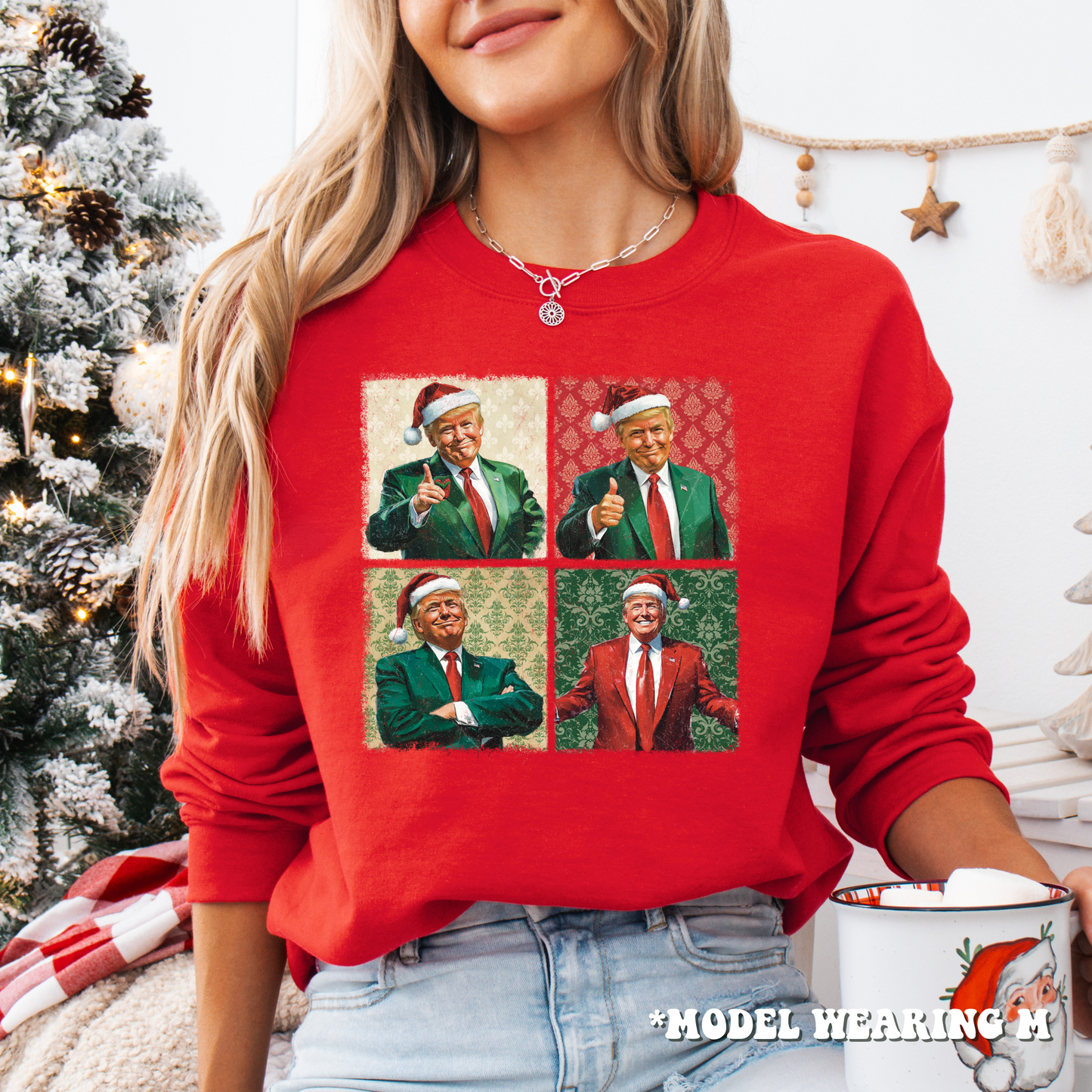 Sweatshirt - Donald Trump Christmas Crewneck