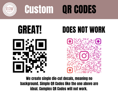 Custom QR Code Decal - Great for Business Promotion