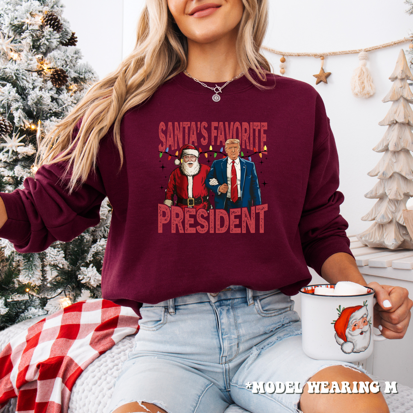 Sweatshirt - Donald Trump Santa's Favorite President