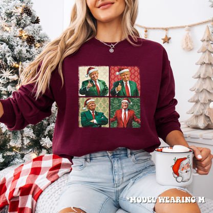 Sweatshirt - Donald Trump Christmas Crewneck