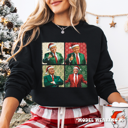 Sweatshirt - Donald Trump Christmas Crewneck