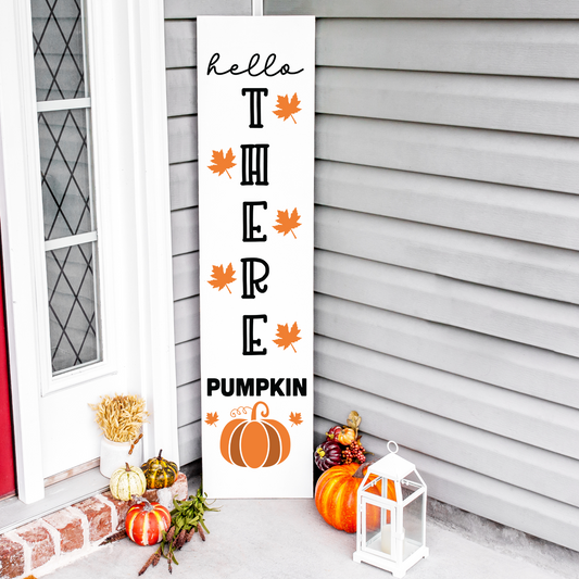 Hello There Pumpkin Porch Decal