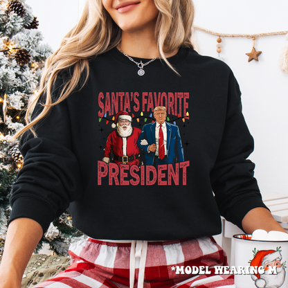 Sweatshirt - Donald Trump Santa's Favorite President