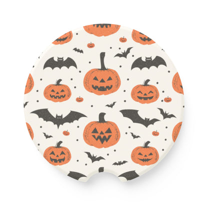 Bats and Pumpkins Car Coasters