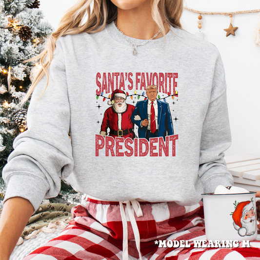 Sweatshirt - Donald Trump Santa's Favorite President