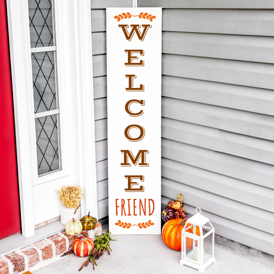Welcome Friend Front Porch Decal