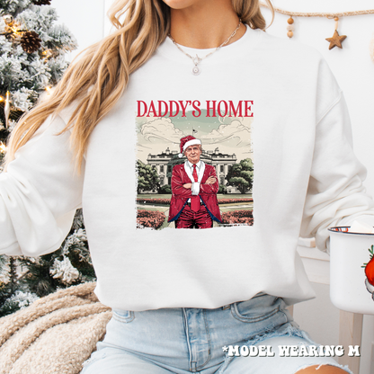 Sweatshirt - Donald Trump Daddy's Home Christmas Crewneck