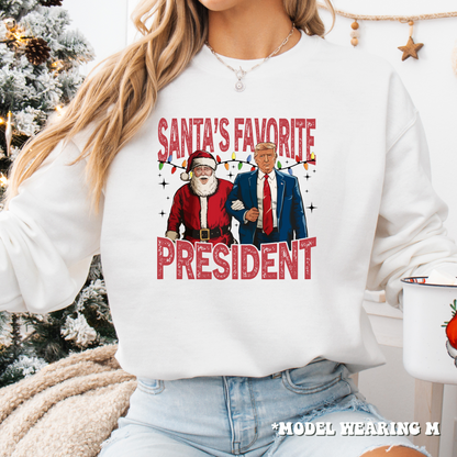 Sweatshirt - Donald Trump Santa's Favorite President