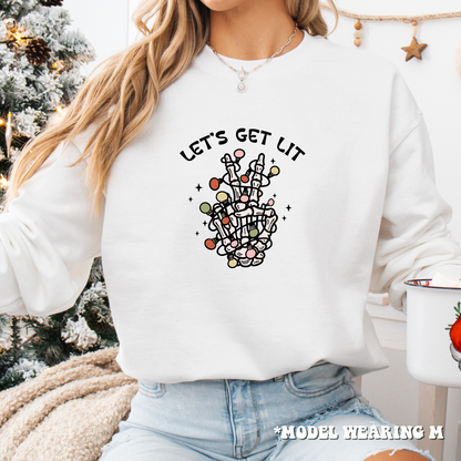 Let's Get Lit Christmas Sweatshirt