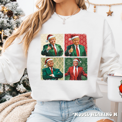 Sweatshirt - Donald Trump Christmas Crewneck