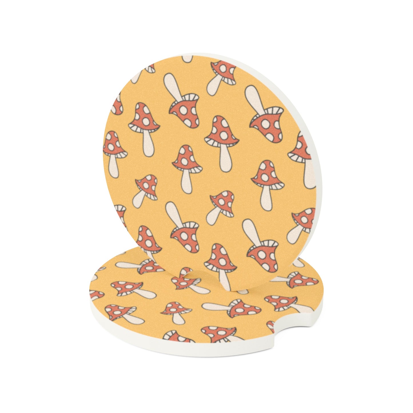 Groovy Mushroom Car Coasters