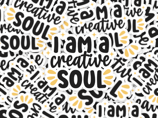 I Am A Creative Soul Sticker