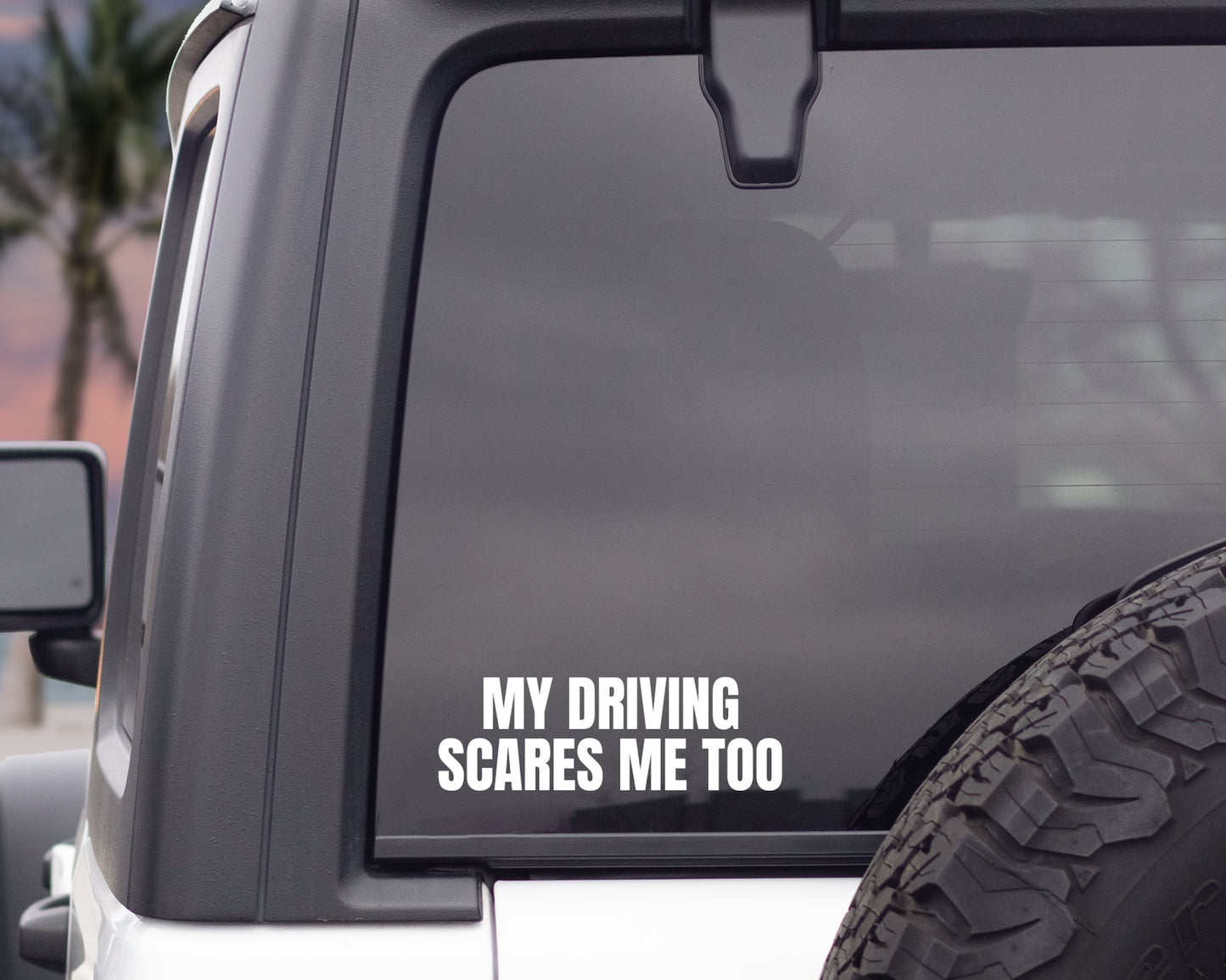 My Driving Scares Me Too Decal