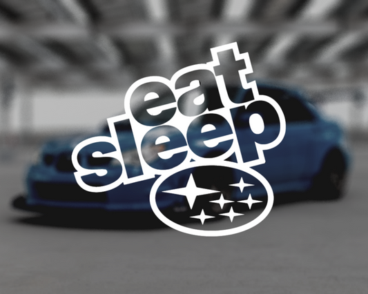 Eat Sleep Subaru Sticker
