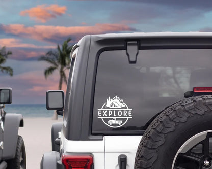 Explore Car Decal