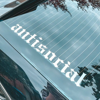 Antisocial Windshield Banner