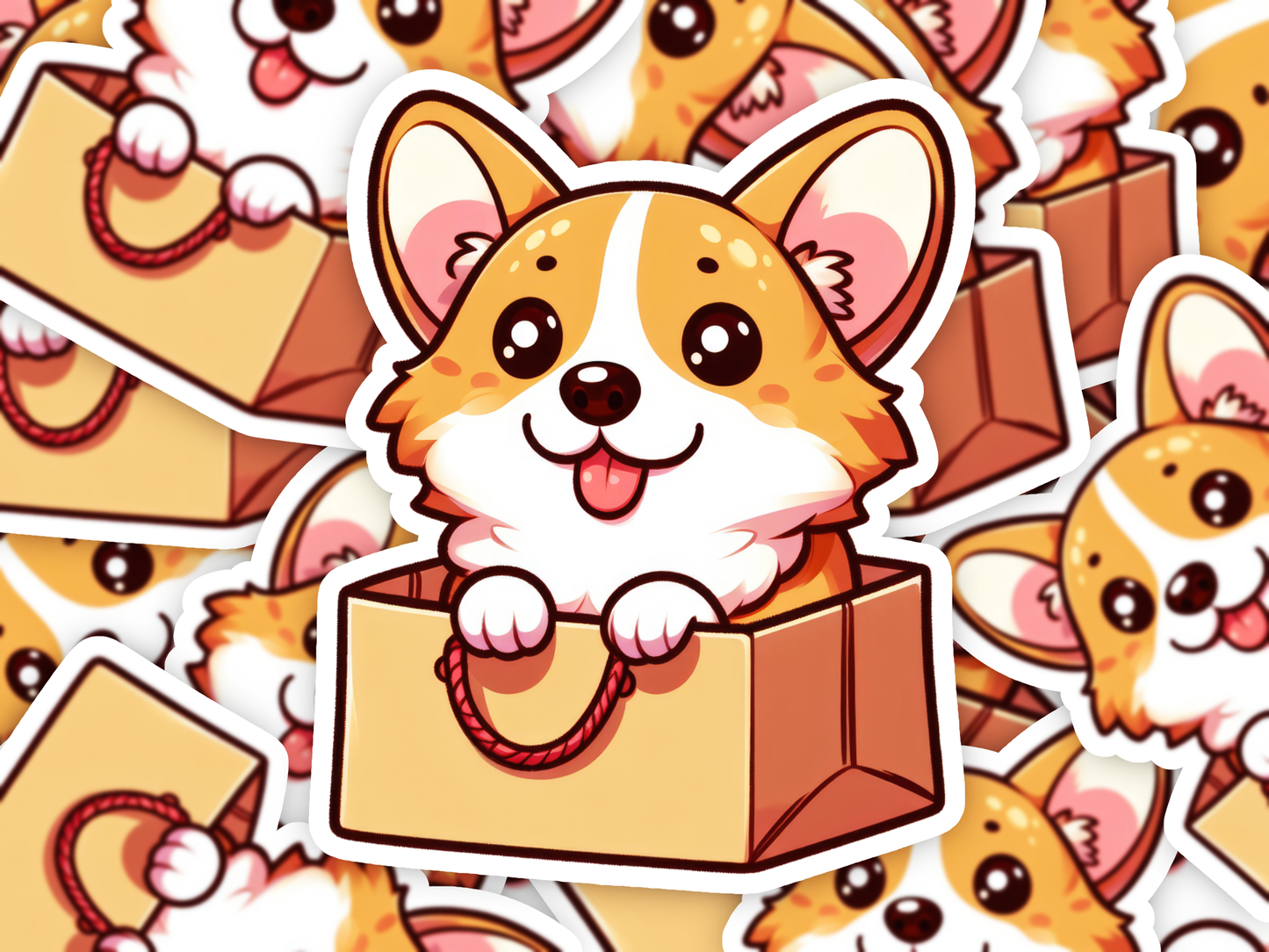 Kawaii Corgi Sticker