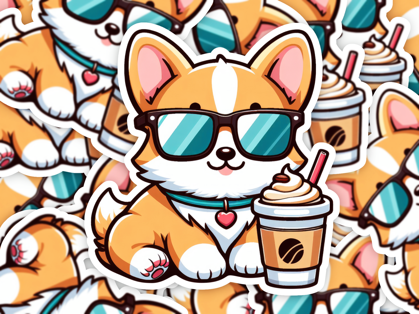 Kawaii Corgi Sticker