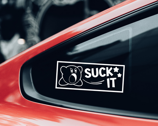 Suck It Kirby Decal