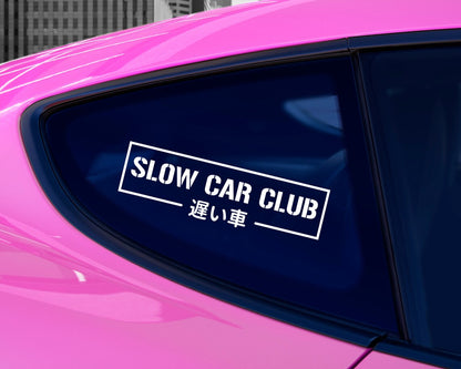 Slow Car Club Decal