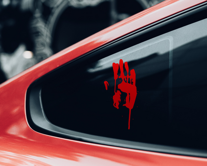 Bloody Hand Decal