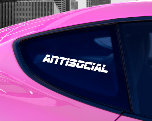 Antisocial Car Decal