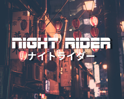 Night Rider Kanji Car Decal